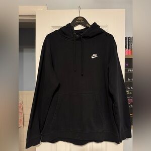Nike Charcoal Hoodie with White Logo